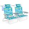 2-Pack Adjustable Folding Beach Chairs with Headrest and Armrest Comfort